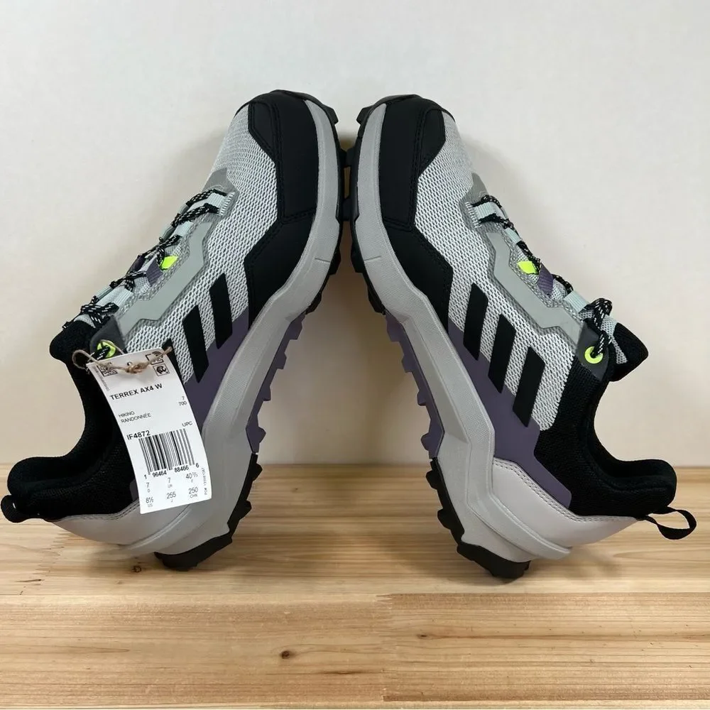 NEW Adidas Terrex AX4 hiking shoes trial running womens 8.5 wonder silver black - Picture 6 of 11